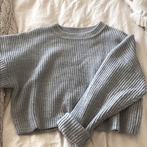 White Fox Boutique Knitted Grey Sweater